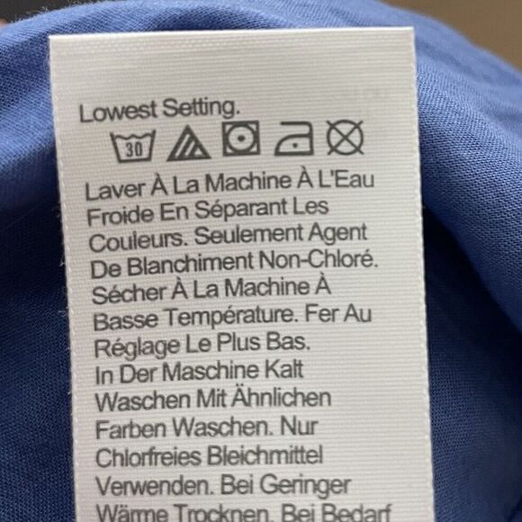 J.CREW Dress Women 2 Blue Floral Above Knee NEW Ruffle Trim Pockets CA214 - Picture 14 of 15